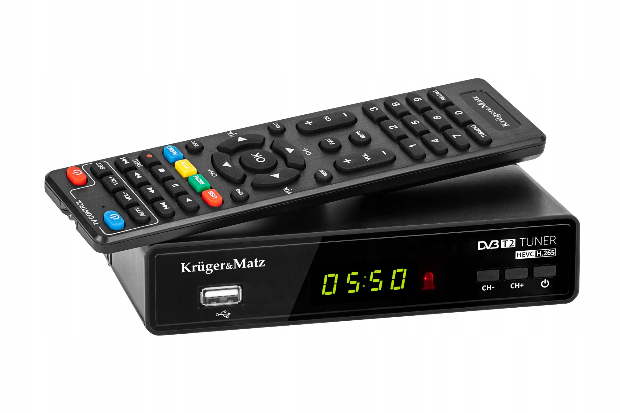 Tuner DVB-T2 Kruger&matz H.265